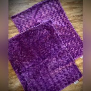 Plush purple pillow covers! 💜
